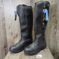 Tall Winter Riding Boots, Velcro Tabs, box *like new?, mnr residue
