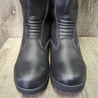 Tall Winter Riding Boots, Velcro Tabs, box *like new?, mnr residue
