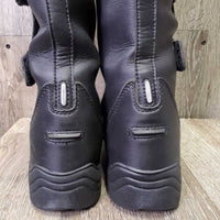 Tall Winter Riding Boots, Velcro Tabs, box *like new?, mnr residue
