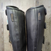 Tall Winter Riding Boots, Velcro Tabs, box *like new?, mnr residue
