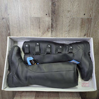 Tall Winter Riding Boots, Velcro Tabs, box *like new?, mnr residue
