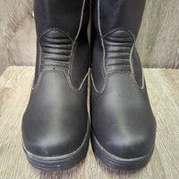 Tall Winter Riding Boots, Velcro Tabs, box *vgc, residue, dirt, stains, creases
