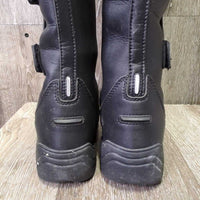 Tall Winter Riding Boots, Velcro Tabs, box *vgc, residue, dirt, stains, creases
