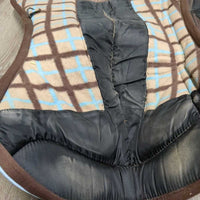 Front & Hind Shipping Boots *vgc, mnr dirt, residue, stains, hair, snags, pills, tear, rub
