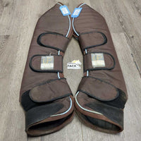 Front & Hind Shipping Boots *vgc, mnr dirt, residue, stains, hair, snags, pills, tear, rub
