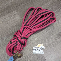 Thick Padded Lunge Line, loop handle *gc, cleam, rubs, stains, edge frays & snags, knotted
