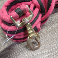 Thick Padded Lunge Line, loop handle *gc, cleam, rubs, stains, edge frays & snags, knotted
