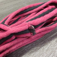 Thick Padded Lunge Line, loop handle *gc, cleam, rubs, stains, edge frays & snags, knotted
