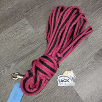 Thick Padded Lunge Line, loop handle *gc, cleam, rubs, stains, edge frays & snags, knotted
