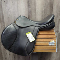 18" XW *6" NSC Grandee All Purpose Saddle, 2 Billet Guards, Navy NSC Cover, Wool Flocking, Front & Rear Gusset Panels, Med/Lg Front & Med Back Blocks, Flaps: 15"L x 15"W, Serial #: 18 MW 48719
