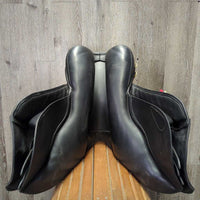 18" XW *6" NSC Grandee All Purpose Saddle, 2 Billet Guards, Navy NSC Cover, Wool Flocking, Front & Rear Gusset Panels, Med/Lg Front & Med Back Blocks, Flaps: 15"L x 15"W, Serial #: 18 MW 48719
