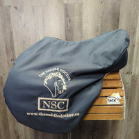 18" XW *6" NSC Grandee All Purpose Saddle, 2 Billet Guards, Navy NSC Cover, Wool Flocking, Front & Rear Gusset Panels, Med/Lg Front & Med Back Blocks, Flaps: 15"L x 15"W, Serial #: 18 MW 48719
