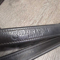 Pr Soft Nylon Lined Stirrup Leathers *vgc/gc, rubbed, curled edge, creases, dents, mnr dirt
