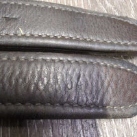 Pr Soft Nylon Lined Stirrup Leathers *vgc/gc, rubbed, curled edge, creases, dents, mnr dirt

