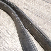 Pr Soft Nylon Lined Stirrup Leathers *vgc/gc, rubbed, curled edge, creases, dents, mnr dirt
