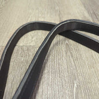 Pr Synthetic Nylon Lined Stirrup Leathers *vgc, stiff, bent, dents, rubs, mnr dirt, creases
