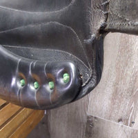18" MW *5.25" Devoucoux Monoflap Dressage Saddle, Green Devoucoux Cover, Foam Panels, Lg Exterior Front Blocks, Flaps: 16"L x 11"W Serial #: 1171 07 18 3A PX410 PX315 PXLUZ
