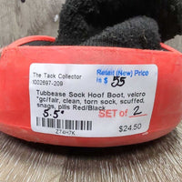 Sock Hoof Boot, velcro *gc/fair, clean, torn sock, scuffed, snags, pills
