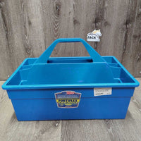 Hvy Plastic Grooming Tote *vgc, clean, mnr residue, scratches & scrapes
