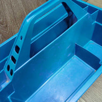 Hvy Plastic Grooming Tote *vgc, clean, mnr residue, scratches & scrapes
