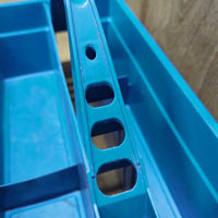 Hvy Plastic Grooming Tote *vgc, clean, mnr residue, scratches & scrapes
