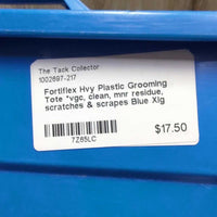 Hvy Plastic Grooming Tote *vgc, clean, mnr residue, scratches & scrapes
