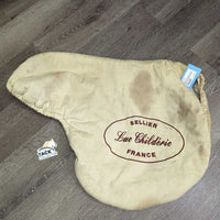 Thick Fleece Lined Cotton Saddle Cover *gc, clean, stained, clumpy, older, weak/broken elastic, mnr hair
