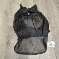 Fine Mesh Fly Mask, ears, nose *gc/fair, clean, snags, tears, pilly, puckers, mnr hair, hay

