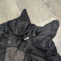 Fine Mesh Fly Mask, ears, nose *gc/fair, clean, snags, tears, pilly, puckers, mnr hair, hay
