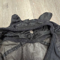 Fine Mesh Fly Mask, ears, nose *gc/fair, clean, snags, tears, pilly, puckers, mnr hair, hay
