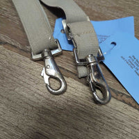 2 Thick Elastic Leg Straps, Loop Ends *vgc, edge rubs & stains, clean, mnr chips
