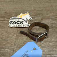 1 Only plain narrow Leather Stirrup Hobble Strap *vgc/gc, clean, dents & stains
