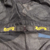 Hvy Mesh Fly Mask, ears, detach nose *gc, clean, torn velcro, snags, pilly, puckers, mnr hair
