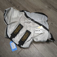 Stiff Mesh Fly Sheet, attached neck, 2 legs *vgc/gc, stains, mnr residue, repairs, clean, snag
