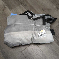 Stiff Mesh Fly Sheet, attached neck, 2 legs *vgc/gc, stains, mnr residue, repairs, clean, snag
