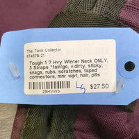 Hvy Winter Neck ONLY, 3 Straps *fair/gc, v.dirty, sticky, snags, rubs, scratches, taped connectors, mnr wpf, hair, pills
