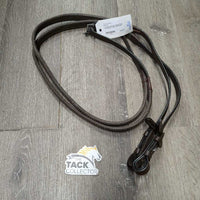 Rubber Reins, lthr stoppers, tags *new

