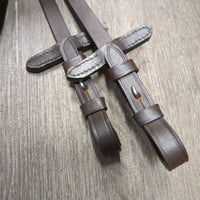 Rubber Reins, lthr stoppers, tags *new
