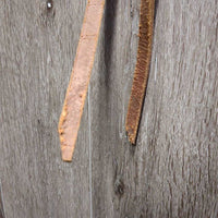 Tooled Headstall, Wide Browband & Noseband, Split Reins, 3.75" Curb Bit *vgc/gc, rubs, scrapes, scratches, stains, older
