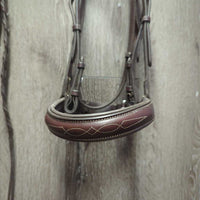 Rsd/FS Padded Monocrown Bridle, Wide Noseband, Braided Reins *vgc/xc, clean & mnr residue, creases & dents
