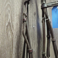 Rsd/FS Padded Monocrown Bridle, Wide Noseband, Braided Reins *vgc/xc, clean & mnr residue, creases & dents
