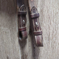 Rsd/FS Padded Monocrown Bridle, Wide Noseband, Braided Reins *vgc/xc, clean & mnr residue, creases & dents

