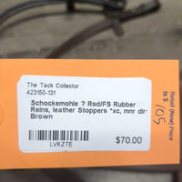 Rsd/FS Rubber Reins, leather Stoppers *xc, mnr dirt

