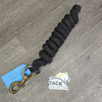 Nylon Lead Rope, snap *vgc, 0 clamp, knotted, clean, frays, snags, oxidized
