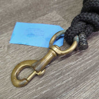 Nylon Lead Rope, snap *vgc, 0 clamp, knotted, clean, frays, snags, oxidized
