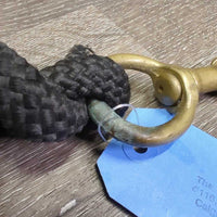 Nylon Lead Rope, snap *vgc, 0 clamp, knotted, clean, frays, snags, oxidized
