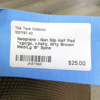 Neoprene - Non Slip Half Pad *vgc/gc, v.hairy, dirty
