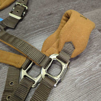 Fleece - Nylon Halter, adj, snap, braided nylon lead *xc/vgc, v.mnr hair, threads, rubs
