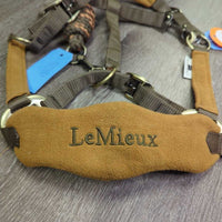 Fleece - Nylon Halter, adj, snap, braided nylon lead *xc/vgc, v.mnr hair, threads, rubs
