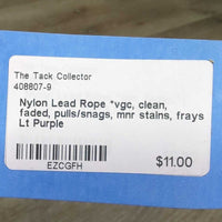 Nylon Lead Rope *vgc, clean, faded, pulls/snags, mnr stains, frays
